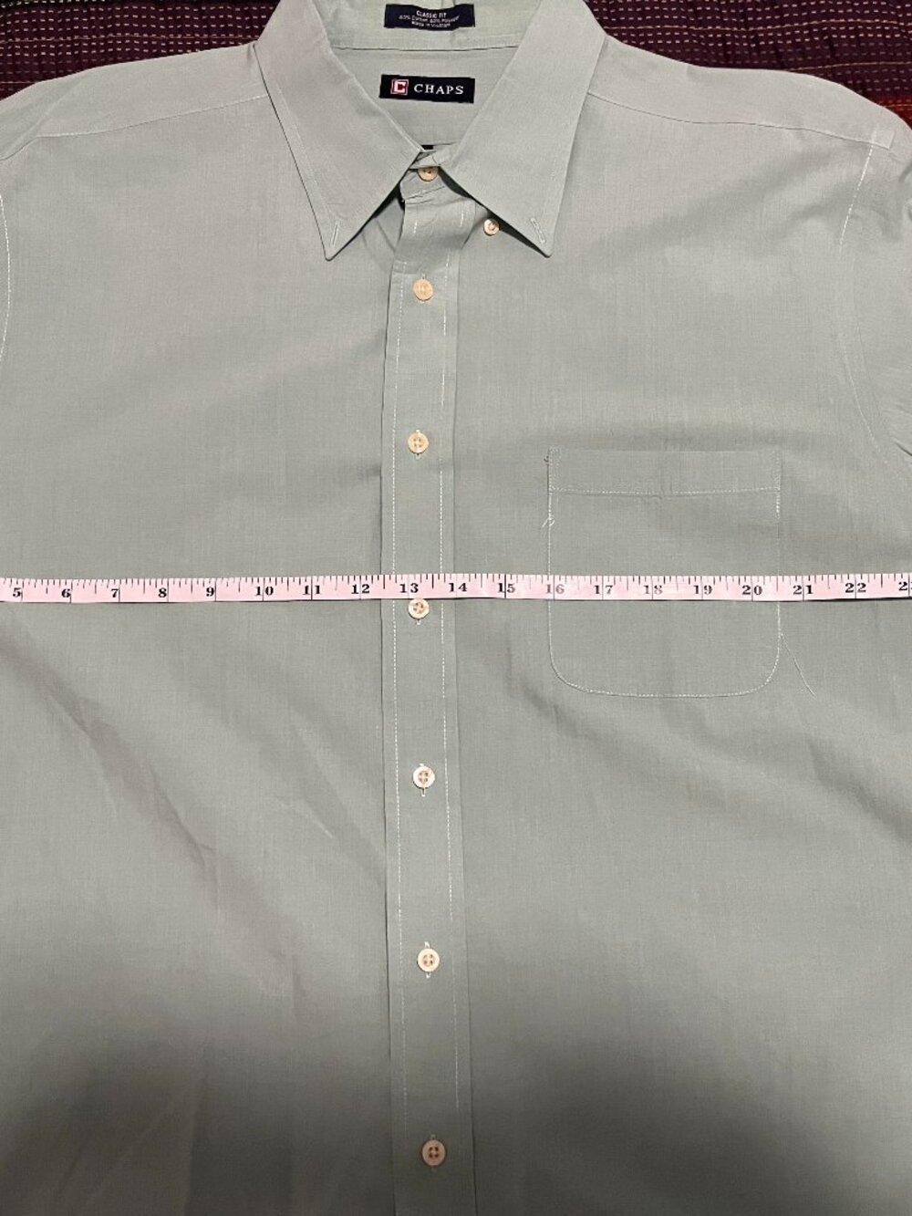 nice light green long sleeve dress shirt - lightly worn
